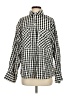 ASOS Design 100% Baumwolle Checkered-gingham Black Long Sleeve Button-Down Shirt Size 4 - photo 1