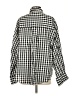ASOS Design 100% Baumwolle Checkered-gingham Black Long Sleeve Button-Down Shirt Size 4 - photo 2