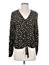 Hippie Rose Black Long Sleeve Blouse Size XS - photo 1