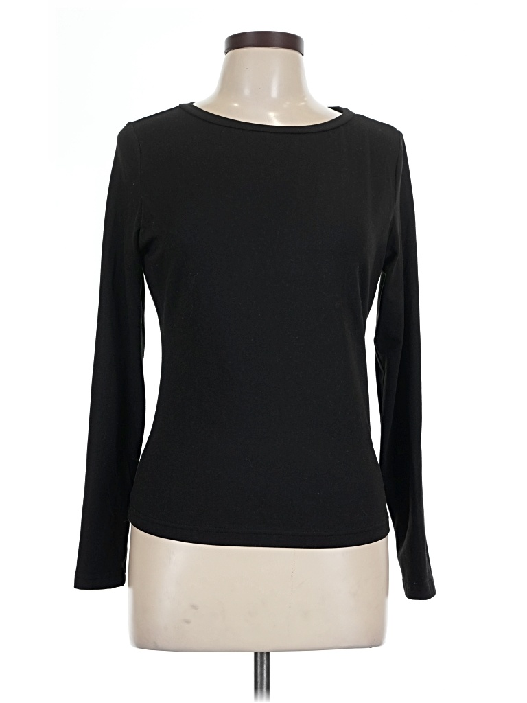 Pre-owned Ekouaer Long Sleeve T-shirt In Black