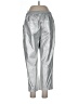 Kaktus 100% Viscose Metallic Silver Casual Pants Size L - photo 2