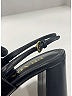 Prada 100% Leather Black Sandals Size EU 37 1/2 - photo 5