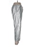 Kaktus 100% Viscose Metallic Silver Casual Pants Size L - photo 4