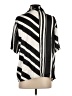 SNDYS. Stripes Black Short Sleeve Blouse Size S - photo 2