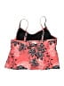 Unbranded Print Red Pink Swimsuit Top Size 3X - photo 2