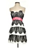 Minuet Graphic White Cocktail Dress Size S - photo 1