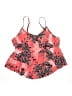 Unbranded Print Red Pink Swimsuit Top Size 3X - photo 1