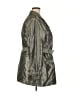 Buttons 100% Polyurethane Gray Trenchcoat Size 2X - photo 4