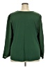 Lane Bryant 100% Polyester Green 3/4 Sleeve Blouse Size 18 - 20 Plus - photo 2