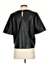 Ann Taylor LOFT 100% Polyester Black Short Sleeve Top Size S - photo 2