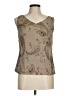 Kate Hill Tan Sleeveless Blouse Size 8 - photo 1