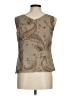 Kate Hill Tan Sleeveless Blouse Size 8 - photo 2