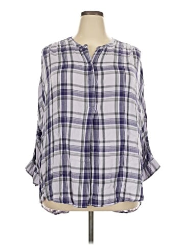 Lane Bryant Outlet 3/4 Sleeve Henley (view 1)