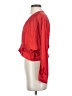 Zara 100% Viscose Red Long Sleeve Blouse Size S - photo 5