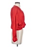 Zara 100% Viscose Red Long Sleeve Blouse Size S - photo 4