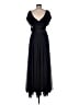 Xscape 100% Polyester Solid Black Cocktail Dress Size 8 - photo 2