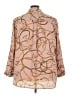 Como Black 100% Polyester Paisley Pink 3/4 Sleeve Blouse Size 3X - photo 2