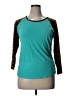 Crazy Train Animal Print Teal 3/4 Sleeve T-Shirt Size XL - photo 1