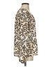 CAbi 100% Polyester Animal Print Tan Long Sleeve Blouse Size S - photo 4