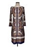 Haani Paisley Brown Casual Dress Size S - photo 1