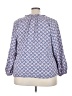 Grace 100% Rayon Blue 3/4 Sleeve Blouse Size 3X - photo 2