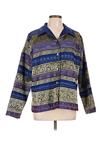 Chico's Design Long Sleeve Silk Top (view 1)
