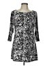 Style&Co Paisley Black Casual Dress Size L (petite) - photo 1