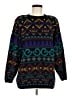 Alfred Dunner 100% Acrylic Print Black Pullover Sweater Size M - photo 1