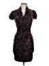 Monaco Paisley Black Cocktail Dress Size S (estimated) - photo 1