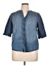 Democracy Blue Denim Jacket Size 1X - photo 1