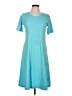 Damart Solid Teal Casual Dress Size 10 - photo 1