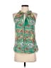 Cooper & Ella 100% Polyester Green Sleeveless Blouse Size XS (0) - photo 1