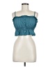 Roxy 100% Cotton Teal Sleeveless Blouse Size M - photo 1