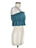 Roxy 100% Cotton Teal Sleeveless Blouse Size M - photo 4