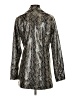 Shoedazzle 100% Polyester Animal Print Silver Blazer Size S - photo 2