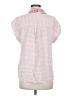 CAbi Stripes Pink Short Sleeve Blouse Size M - photo 2