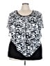 Avenue Black Short Sleeve Top Size 22 - 24 Plus - photo 1