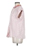 CAbi Stripes Pink Short Sleeve Blouse Size M - photo 5