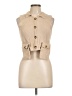 Le Lis 100% Acrylic Tan Sleeveless Button-Down Shirt Size L - photo 1