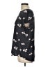 Ann Taylor LOFT 100% Polyester Black Short Sleeve Blouse Size L - photo 5