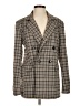 Just Fab Plaid Gray Blazer Size S - photo 1