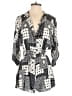 Timing 100% Rayon Graphic Gray Romper Size S - photo 1