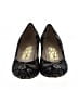 Salvatore Ferragamo Paisley Brown Black Heels Size 5 - photo 2
