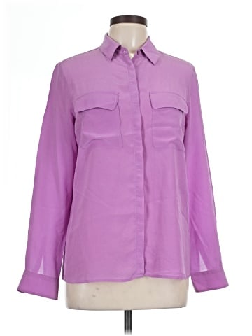 Joe Fresh Long Sleeve Silk Top (view 1)