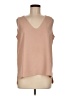 Ann Taylor 100% Polyester Tan Sleeveless Blouse Size M - photo 1