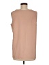 Ann Taylor 100% Polyester Tan Sleeveless Blouse Size M - photo 2