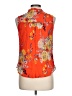 Pale Sky 100% Rayon Orange Sleeveless Blouse Size L - photo 2