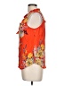 Pale Sky 100% Rayon Orange Sleeveless Blouse Size L - photo 5