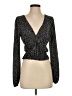 Zara Polka Dots Black Long Sleeve Blouse Size S - photo 1