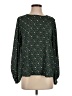 Ann Taylor LOFT 100% Polyester Floral Green Long Sleeve Blouse Size S - photo 1